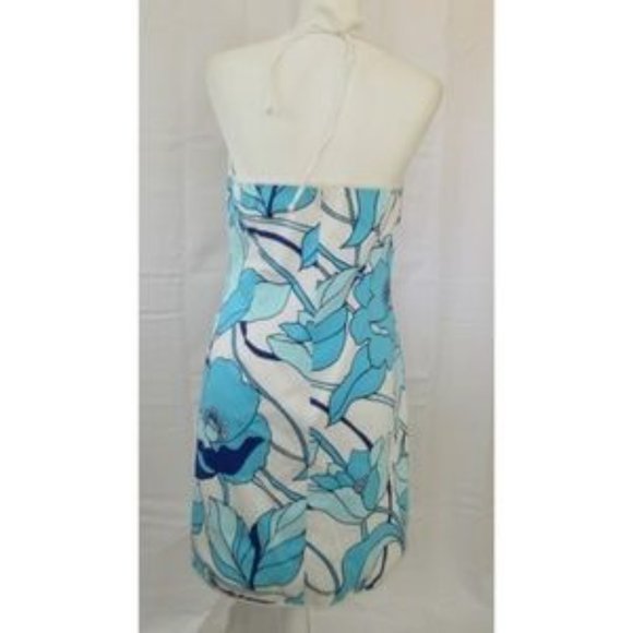 Grace Dane Lewis Turquoise Floral Bodycon Dress 10 - Picture 3 of 5